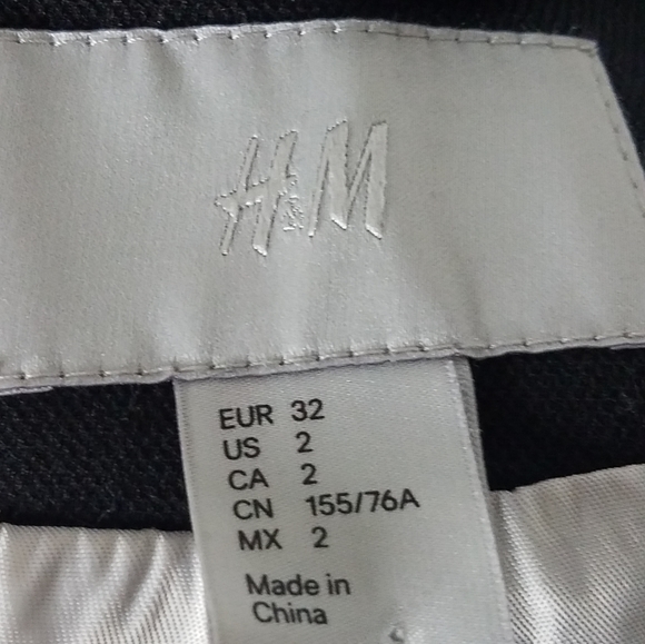 H&M Open Blazer Beaded Black Size 2 - Picture 5 of 6